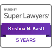 Rated by Super Lawyers | Kristina N. Kastl | 5 years